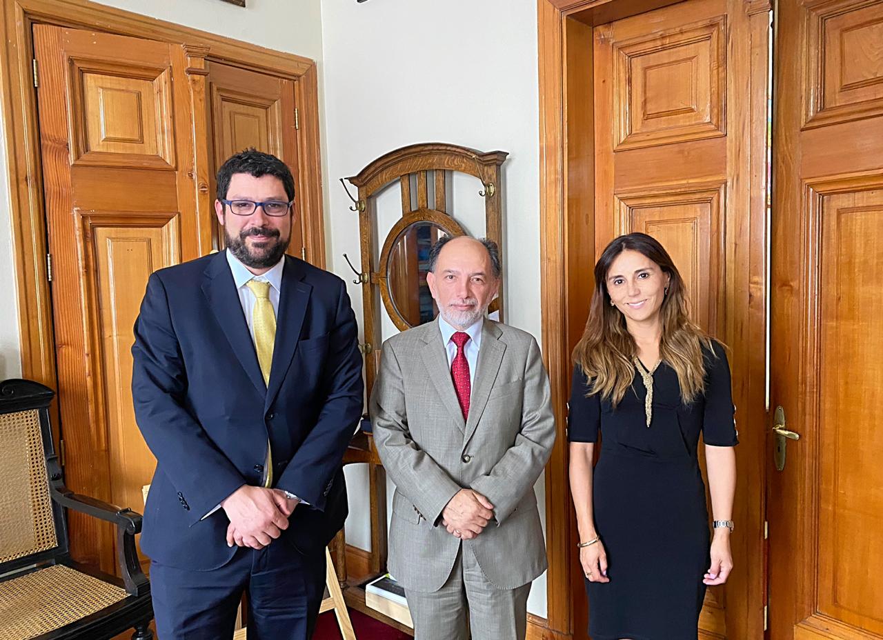 Ministro presidente Cristián Delpiano se reunió con ministro de la Corte Suprema Sergio Muñoz