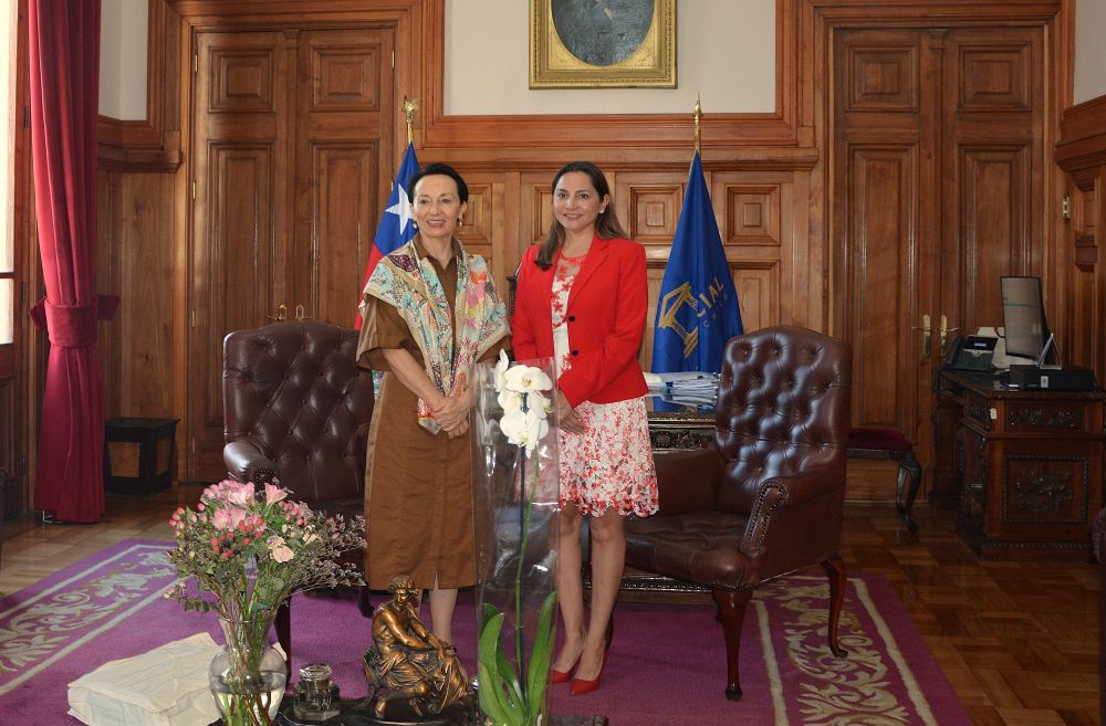 Ministra Marcela Godoy entregó su saludo protocolar a la presidenta de la Corte Suprema